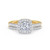 Photo of Nikau 1 1/5 ct tw. Lab Grown Diamond Round Solitaire Diamond Bridal Ring Set 10K Yellow Gold [BR1411Y-L070]