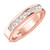 Photo of Samaria 1 1/10 ct tw. Lab Grown Diamond His and Hers Matching Wedding Band Set 14K Rose Gold [BT1409RM]