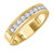 Photo of Keanu 7/8 ct tw. Lab Grown Diamond His and Hers Matching Wedding Band Set 14K Yellow Gold [BT1410YM]