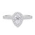 Photo of Adeola 1 1/10 ct tw. Lab Grown Diamond Pear Solitaire Diamond Bridal Ring Set 14K White Gold [BT1418WE-C000]