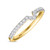 Photo of Adeola 1 1/10 ct tw. Lab Grown Diamond Pear Solitaire Diamond Bridal Ring Set 14K Yellow Gold [BT1418YL]