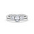 Photo of Amari 3/4 ct tw. Lab Grown Diamond Oval Solitaire Diamond Bridal Ring Set 10K White Gold [BR1419W-C000]