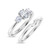 Photo of Amari 3/4 ct tw. Lab Grown Diamond Oval Solitaire Diamond Bridal Ring Set 10K White Gold [BR1419W-C000]