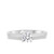 Photo of Jandi 1 ct tw. Lab Grown Diamond Round Solitaire Diamond Bridal Ring Set 10K White Gold [BT1702WE-L095]