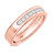 Photo of Adeola 3/4 ct tw. Lab Grown Diamond His and Hers Matching Wedding Band Set 10K Rose Gold [BT1418RM]