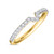 Photo of Adeola 3/4 ct tw. Lab Grown Diamond His and Hers Matching Wedding Band Set 14K Yellow Gold [BT1418YL]