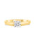 Photo of Jandi 1 ct tw. Lab Grown Diamond Round Solitaire Diamond Bridal Ring Set 14K Yellow Gold [BT1702YE-L095]