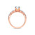 Photo of Oxley 2 2/3 ct tw. Lab Round Solitaire Diamond Matching Trio Ring Set 10K Rose Gold [BT1405RE-L095]