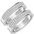 Photo of Marline 1 1/4 ct tw. Lab Grown Diamond Mens Band Set 10K White Gold [WM1404W]