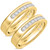 Photo of Adeola 1 1/8 ct tw. Lab Grown Diamond Mens Band Set 14K Yellow Gold [WM1418Y]