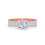 Photo of Gedel 3 ct tw. Lab Grown Round Solitaire Diamond Set 10K Rose Gold  [BT1415RE-L095]