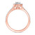 Photo of Adeola 1 5/8 ct tw. Lab Pear Solitaire Diamond Matching Trio Ring Set 10K Rose Gold [BT1418RE-C000]