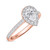 Photo of Adeola 7/8 ct tw. Lab Grown Diamond Pear Solitaire Diamond Engagement Ring 14K Rose [BT1418RE-C000]