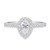 Photo of Adeola 1 5/8 ct tw. Lab Pear Solitaire Diamond Matching Trio Ring Set 10K White Gold [BT1418WE-C000]