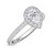 Photo of Adeola 7/8 ct tw. Lab Grown Diamond Pear Solitaire Diamond Engagement Ring 10K White [BT1418WE-C000]