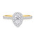 Photo of Adeola 1 5/8 ct tw. Lab Pear Solitaire Diamond Matching Trio Ring Set 14K Yellow Gold [BT1418YE-C000]