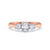 Photo of Amari 3/4 ct tw. Lab Grown Diamond Oval Solitaire Diamond Engagement Ring 14K Rose [BT1419RE-C000]