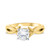 Photo of Astrella 1 ct tw. Lab Grown Diamond Round Solitaire Diamond Engagement Ring 10K Yellow [BT1701YE-L095]