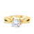 Photo of Astrella 1 ct tw. Lab Grown Diamond Round Solitaire Diamond Engagement Ring 14K Yellow [BT1701YE-L095]