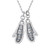 Photo of Frosty Mittens 1/4 CT. T.W. Pendant 10K White Gold [CP976W]