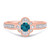 Photo of Salima 1 1/6 ct tw. Round Solitaire Diamond Bridal Ring Set 14K Rose Gold [BT215RE-B033]