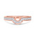 Photo of Salima 1 1/6 ct tw. Round Solitaire Diamond Bridal Ring Set 14K Rose Gold [BT215RL]