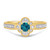 Photo of Salima 1 1/6 ct tw. Round Solitaire Diamond Bridal Ring Set 10K Yellow Gold [BT215YE-B033]
