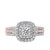 Photo of Julie 1 ct tw. Fancy Solitaire Diamond Engagement Ring 14K Rose Gold [BT684RE-R029]