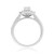 Photo of Julie 1 1/2 ct tw. Fancy Solitaire Diamond Matching Trio Ring Set 10K White Gold [BT684WE-R029]