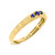 Photo of Azaleia 1 1/4 Carat T.W. Sapphire and Diamond Trio Matching Wedding Ring Set 14K Yellow Gold [BT876YL]