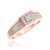 Photo of Casey 1/3 cttw Fancy Cut Bridal Set 14K Rose Gold [BT429RE-C000]