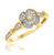 Photo of Hurst 3/8 cttw Fancy Cut Bridal Set 14K Yellow Gold [BT203YE-C000]