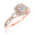 Photo of Gage 1/3 cttw Round Cut Engagement Ring 10K Rose Gold [BT207RE-C000]