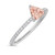 Photo of Fawn 1 1/10 ct tw. Fancy Cut Morganite Engagement Ring 14K White Gold [BT5048WE-C000]