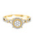 Photo of Gage 1/3 cttw Round Cut Engagement Ring 10K Yellow Gold [BT207YE-C000]