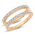 Photo of Ronika 1 3/8 ct tw. Lab Grown Ladies Band 14K Rose Gold [BT5888RL]