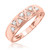 Photo of Titan 1/2 ct tw. Round Diamond Matching Trio Ring Set 14K Rose Gold [BT137RL]