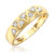 Photo of Titan 1/3 ct tw. Diamond His and Hers Matching Wedding Band Set 10K Yellow Gold [BT137YL]
