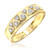 Photo of Titan 1/5 ct tw. Mens Diamond Wedding Band 14K Yellow Gold [BT137YM]