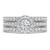 Photo of Ronika 2 7/8 ct tw. Lab Grown Round Solitaire Diamond Bridal Ring Set 14K White Gold [BR5888W-L070]