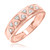 Photo of Titan 1/5 ct tw. Mens Diamond Wedding Band 14K Rose Gold [BT137RM]