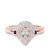 Photo of Bali 5/8 ct tw. Pear Diamond Engagement Ring 10K Rose Gold [BT865RE-C000]