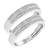 Photo of Bali 3/8 ct tw. Same Sex Mens Band Set 14K White Gold [WM865W]