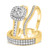 Photo of Daniel 1 1/4 ct tw. Fancy Diamond Matching Trio Ring Set 10K Yellow Gold [BT855Y-C000]