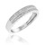 Photo of Bali 3/8 ct tw. Diamond His and Hers Matching Wedding Band Set 10K White Gold [BT865WM]