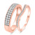 Photo of Daniel 2/3 ct tw. Diamond His and Hers Matching Wedding Band Set 10K Rose Gold [WB855R]