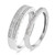 Photo of Bali 3/8 ct tw. Diamond His and Hers Matching Wedding Band Set 14K White Gold [WB865W]