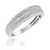 Photo of Andromeda 1/2 ct tw. Diamond His and Hers Matching Wedding Band Set 10K White Gold [BT862WM]
