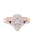 Photo of Bali 5/8 ct tw. Pear Diamond Engagement Ring 14K Rose Gold [BT865RE-C000]