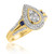 Photo of Bali 3/4 ct tw. Pear Diamond Bridal Ring Set 10K Yellow Gold [BT865YE-C000]